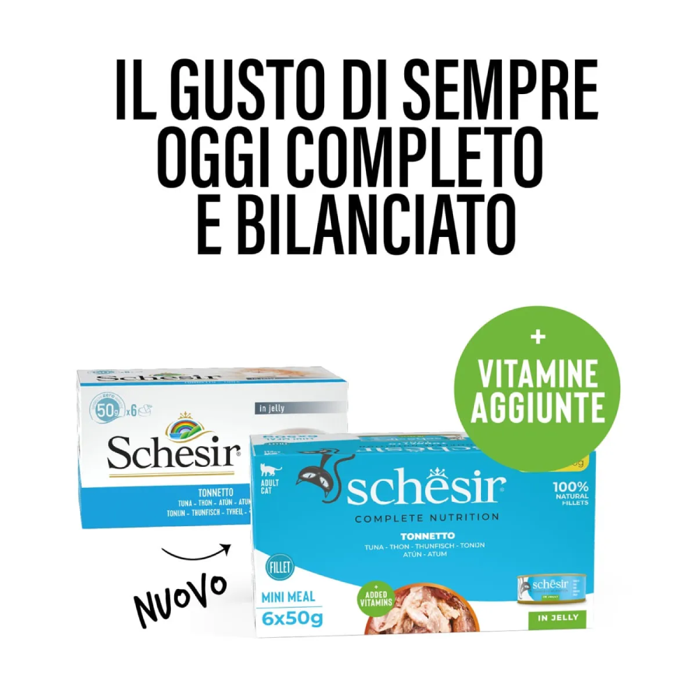 Schesir Cat Tonnetto jelly 6x50g