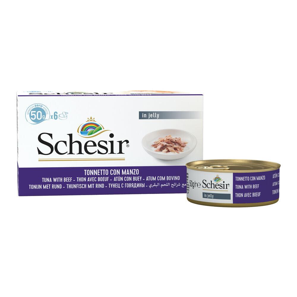 Schesir Cat Tonnetto manzo 6x50 g