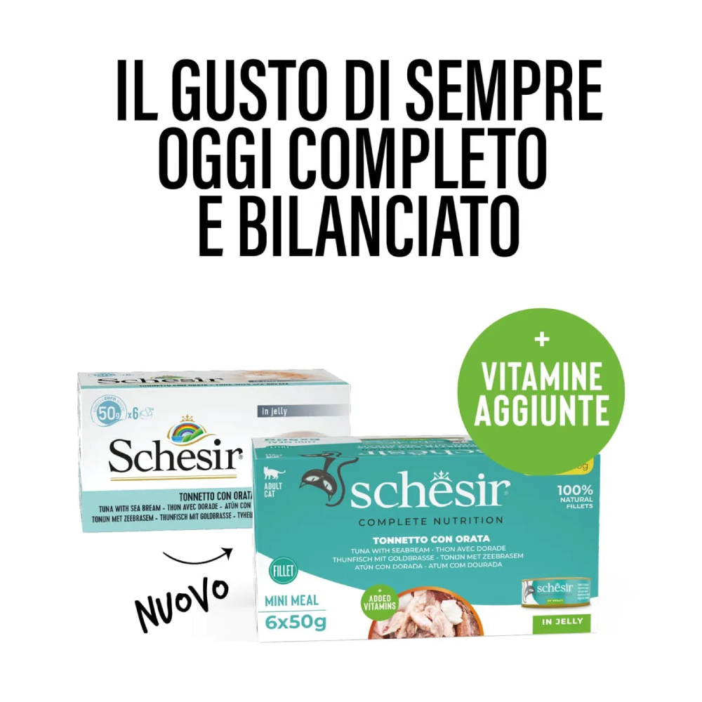 Schesir Cat Tonnetto orata jelly 6x50g
