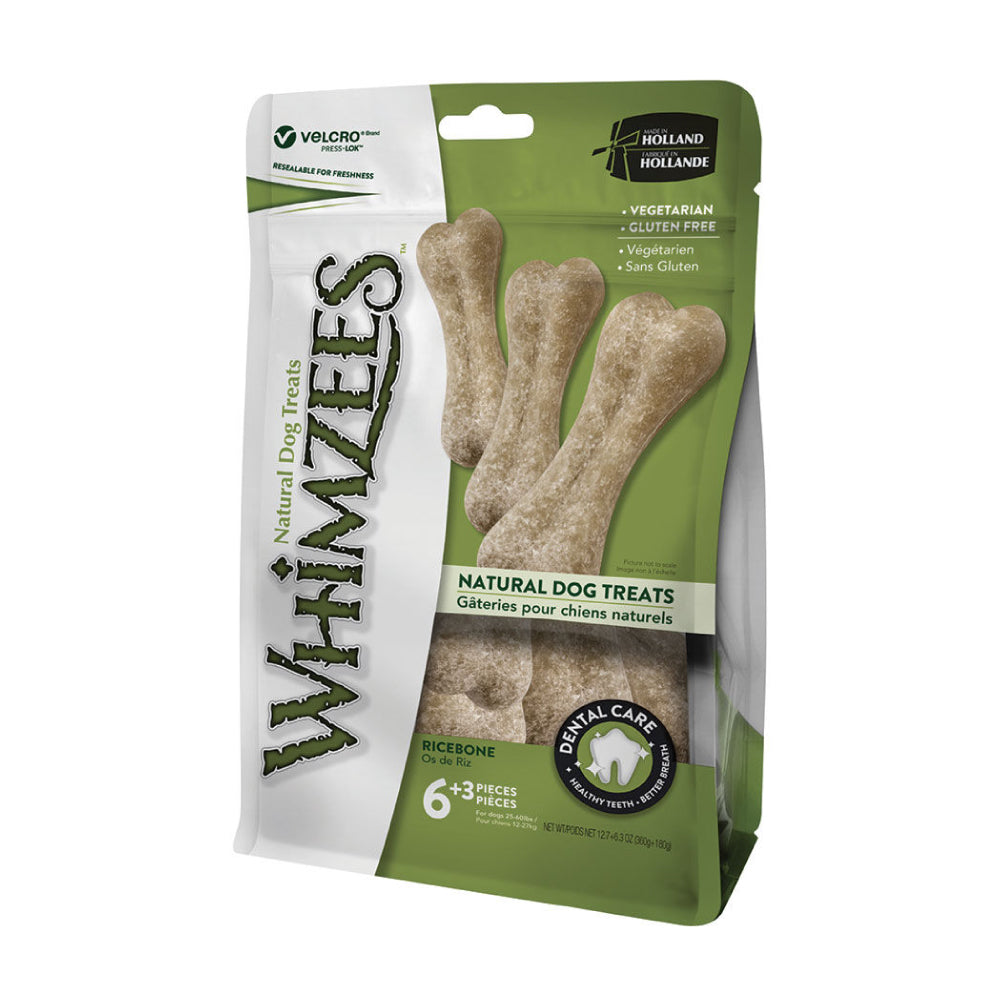 Whimzees Ricebone 6+3 pz - happy4pets.it 