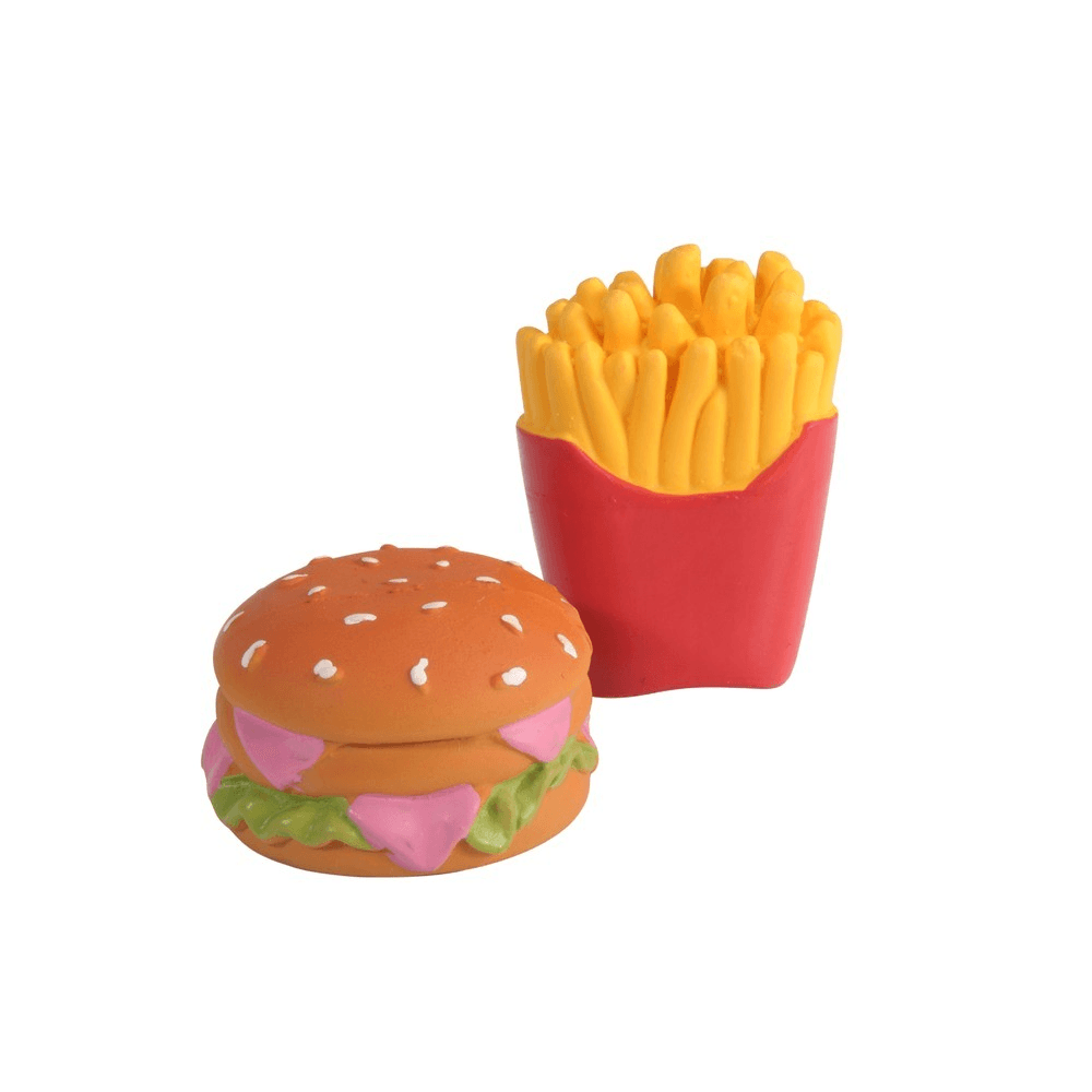 Gioco Burger Chips squeaker - happy4pets.it