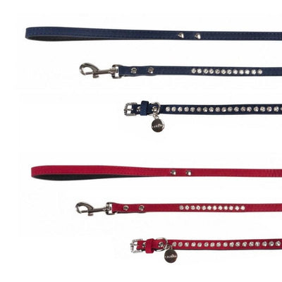 Camon Parure collare e guinzaglio strass - happy4pets.it 