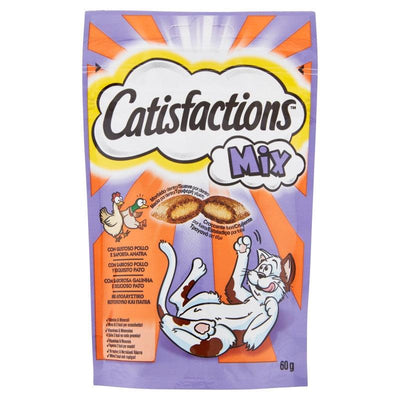 Catisfactions Snack Mix pollo anatra - happy4pets.it