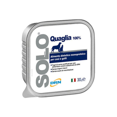 DRN Dog Cat SOLO Quaglia 300g - happy4pets.it 