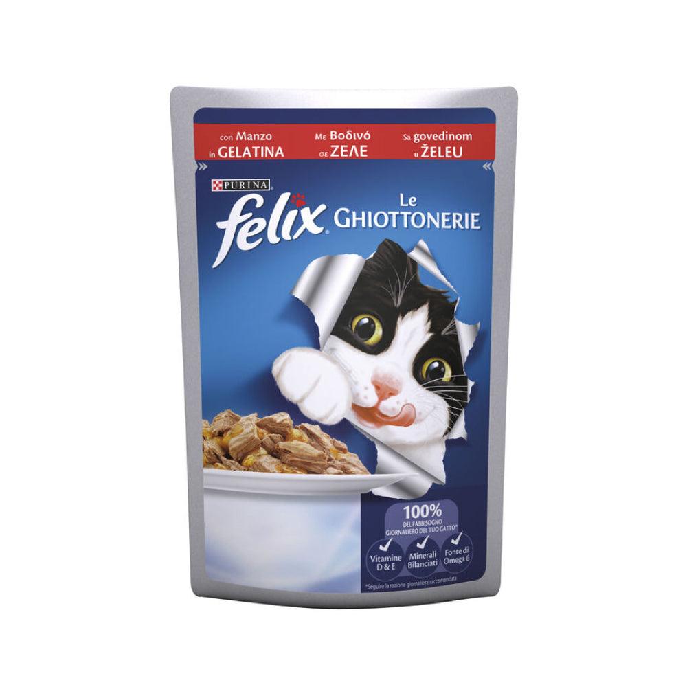 Felix Ghiottonerie Manzo 85 g - happy4pets.it 