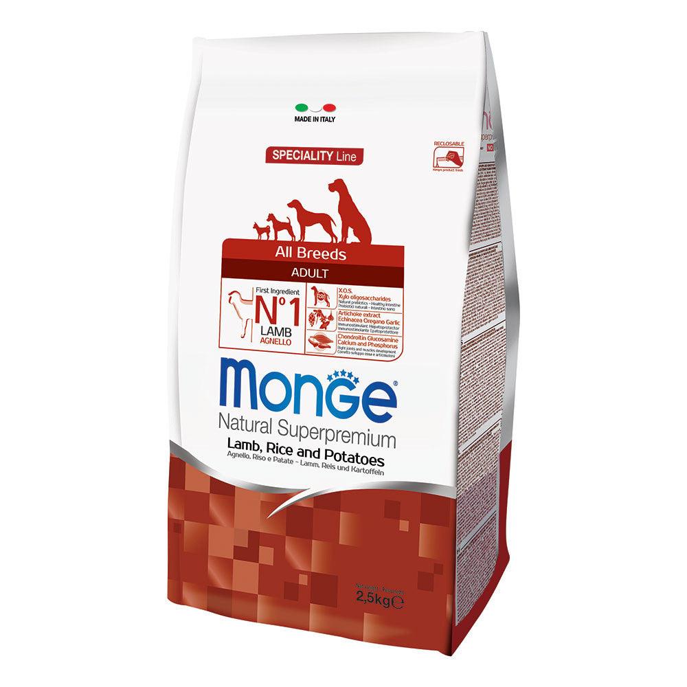Monge All breeds Adult agnello riso patate - happy4pets.it