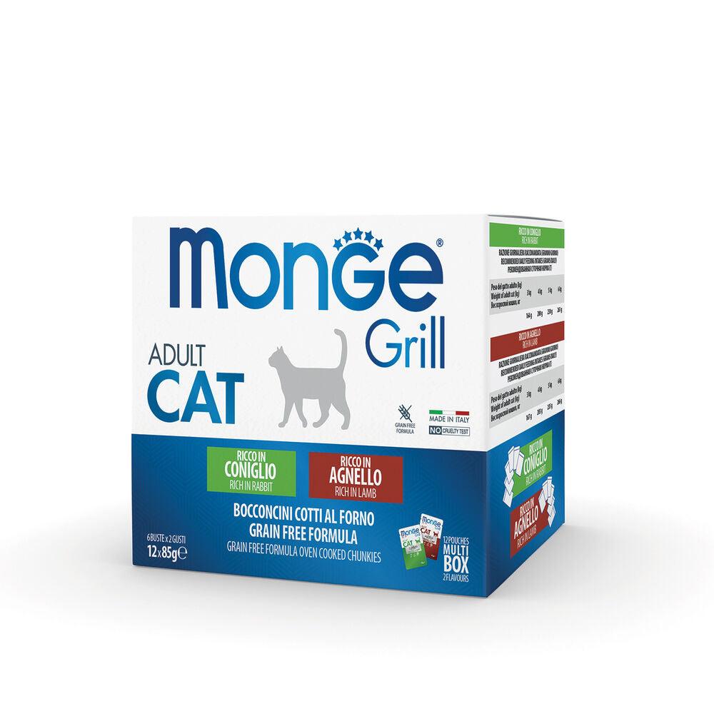 Monge Grill Cat Adult 12x85 g - happy4pets.it