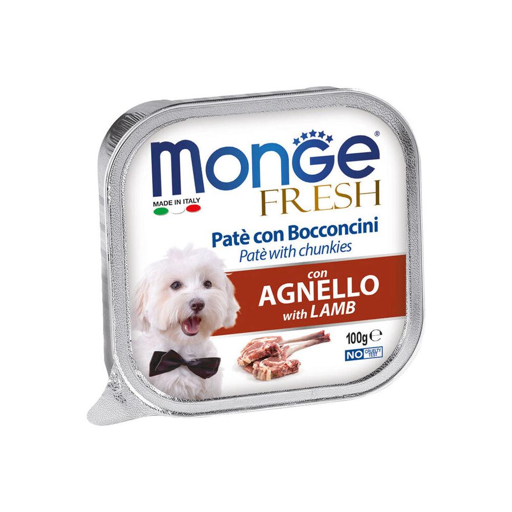 Monge Fresh Paté Agnello 100g - happy4pets.it