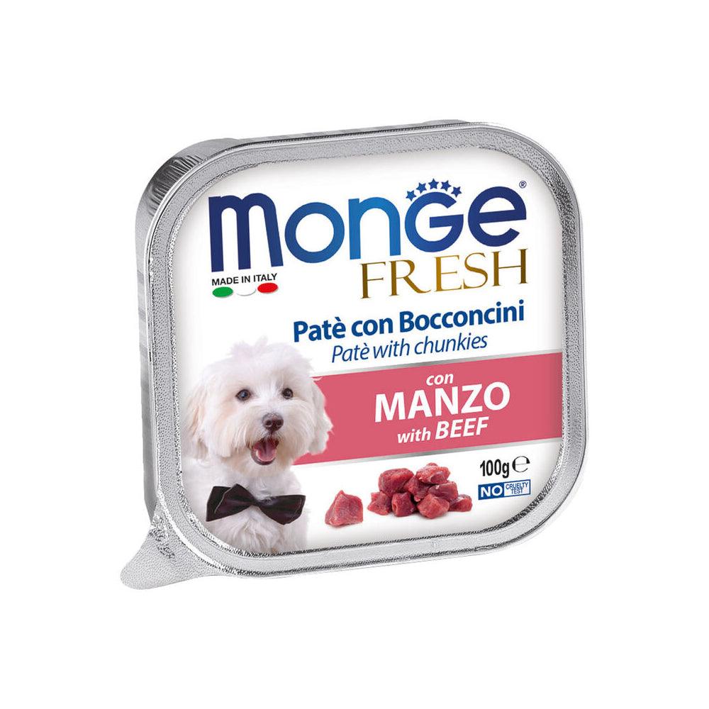 Monge Fresh Paté Manzo 100g - happy4pets.it