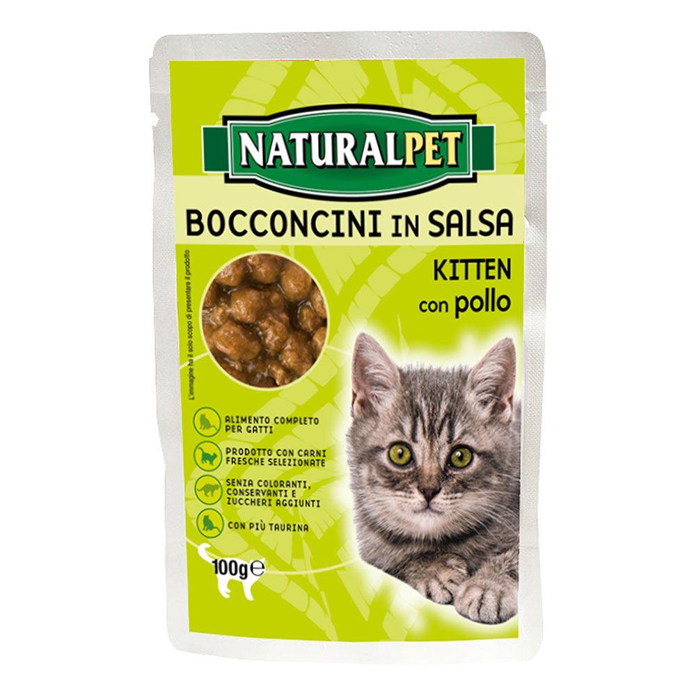 Naturalpet Bocconcini salsa Kitten 100g - happy4pets.it