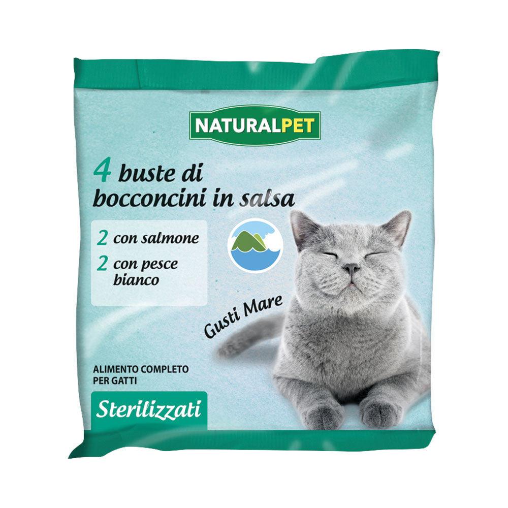 Naturalpet Cat Sterilizzati Mare 4x85g - happy4pets.it