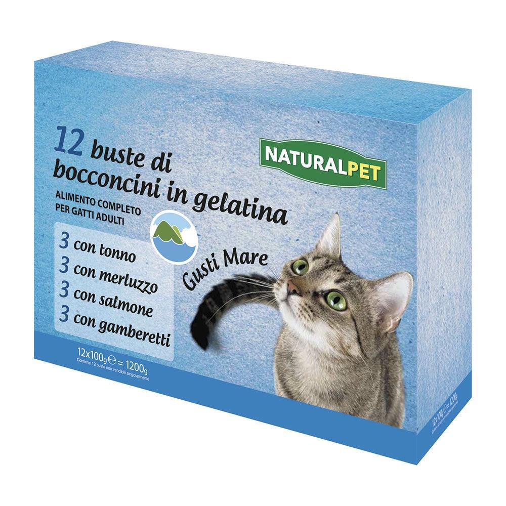 Naturalpet Cat Bustine Mare 12x100g - happy4pets.it