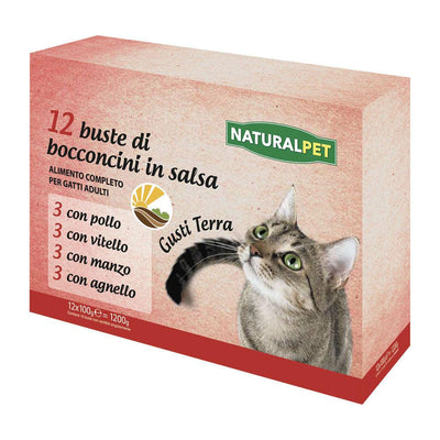 Naturalpet Cat Bustine Terra 12x100g - happy4pets.it