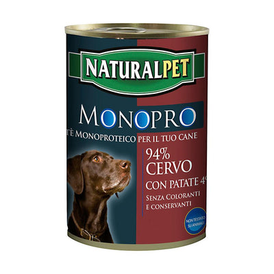 Monopro Cervo e patate 400g - happy4pets.it
