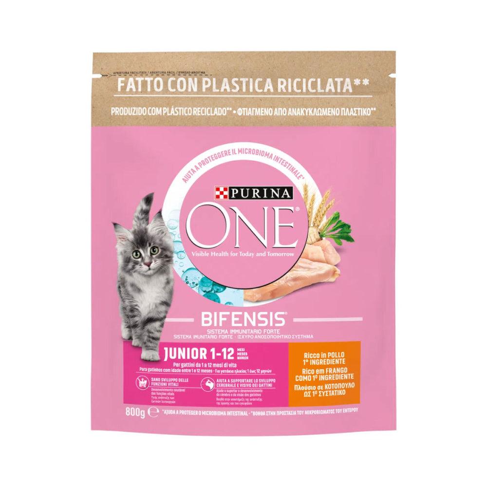 Purina One Bifensis Cat Junior Pollo 800g - happy4pets.it 