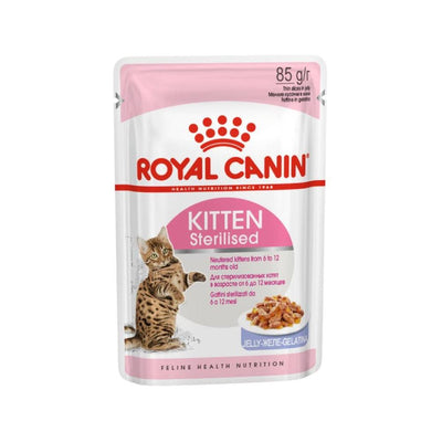 Royal Canin Cat Sterilised Kitten Jelly 85g - happy4pets.it 